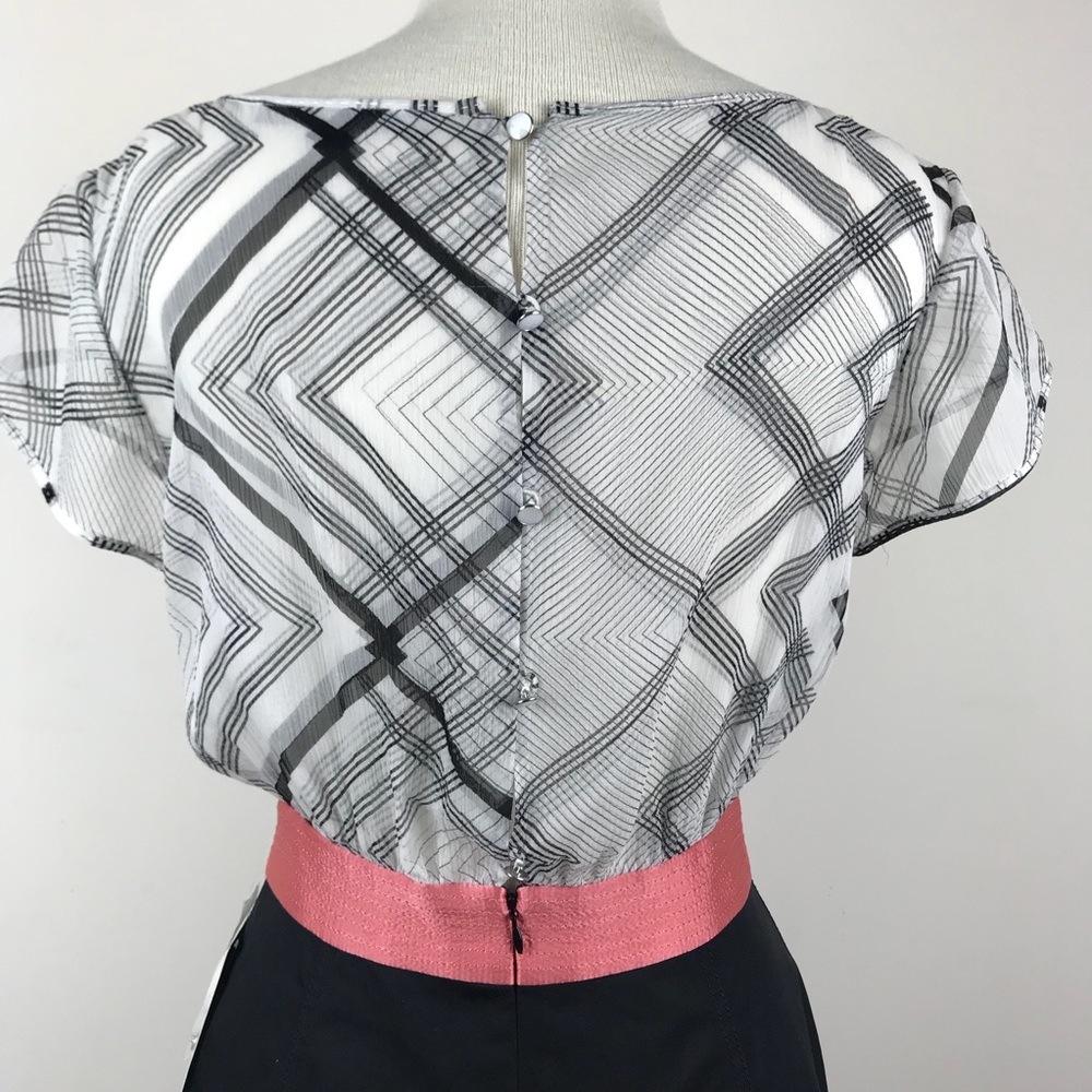 Rachel Roy Mixed Media dress . - Picture 6 of 7